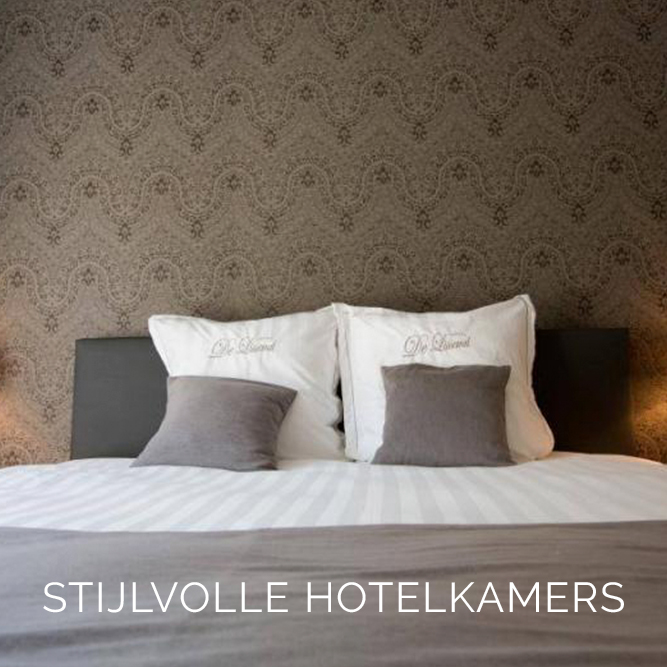 Realisatie stijlvolle hotelkamers behang arte